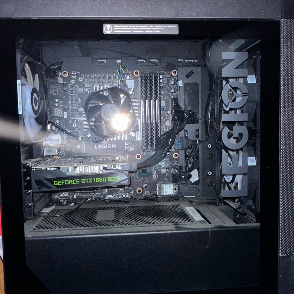 Lenovo Black Internal Components Gaming PC